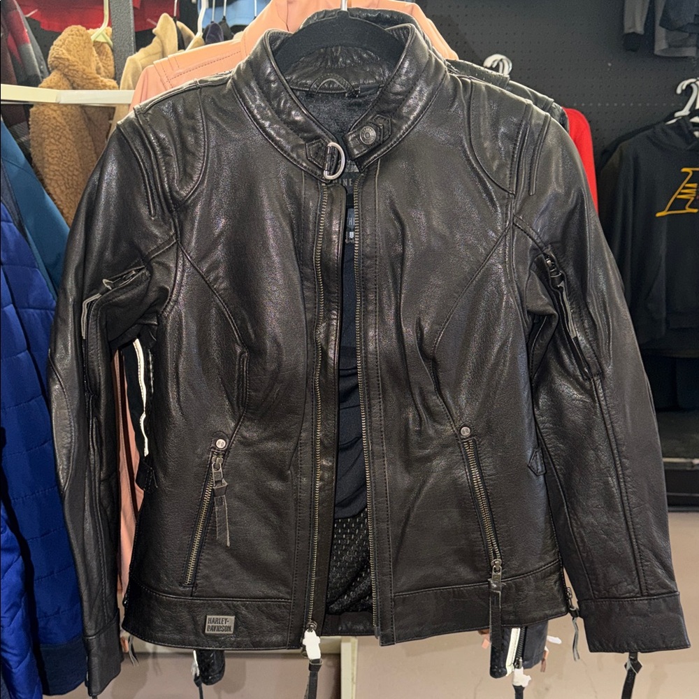 Motorcycle Jacket Women's Black Leather Jacket